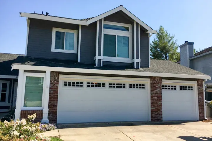 BuildMark garage door shown on a home