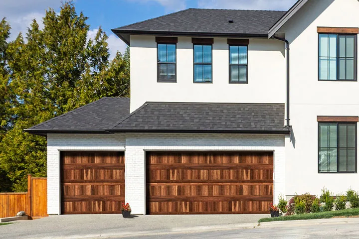AP200 garage door shown on a home