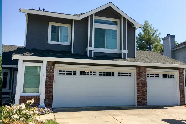 BuildMark garage door shown on a home