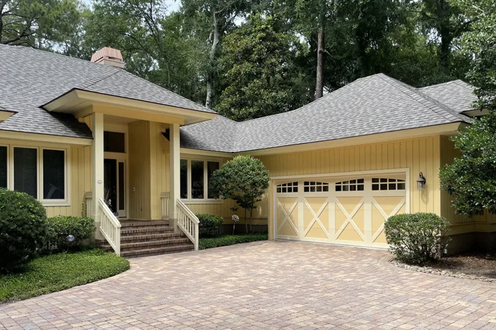 RockCreeke garage door shown on a home