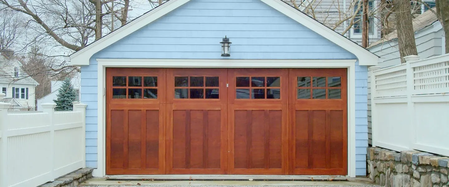 Builder Collection garage door shown on a home