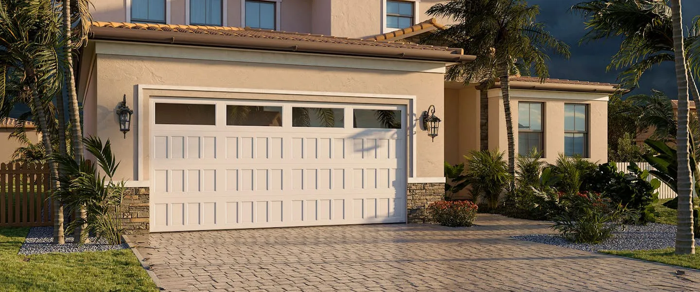 Pro Tech 2500 garage door shown on a home