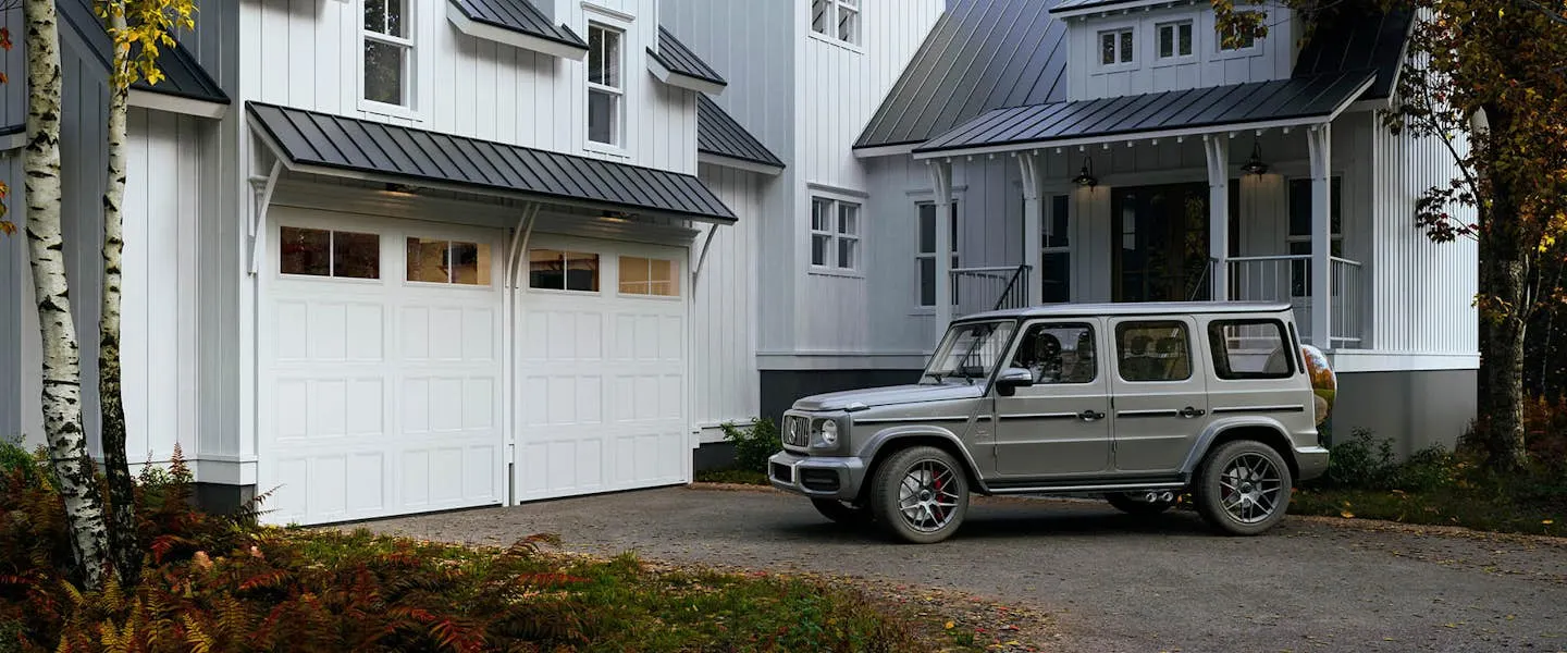 Therma Style 5500 garage door shown on a home