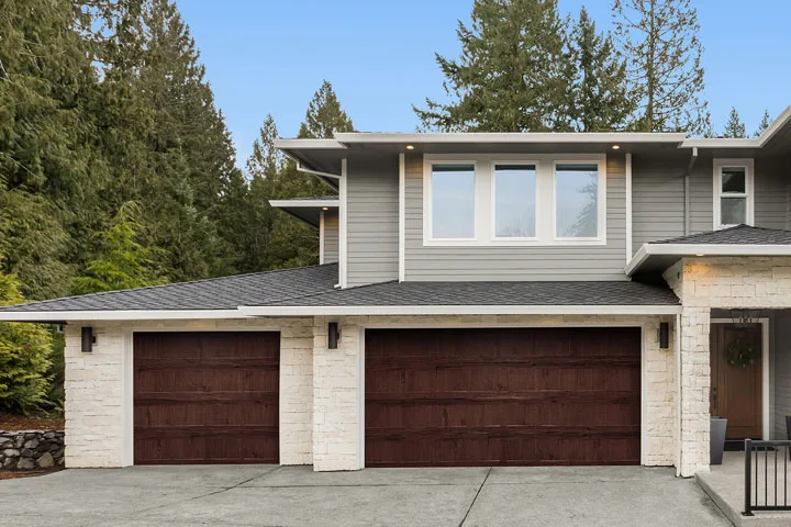 AP200 garage door shown on a home