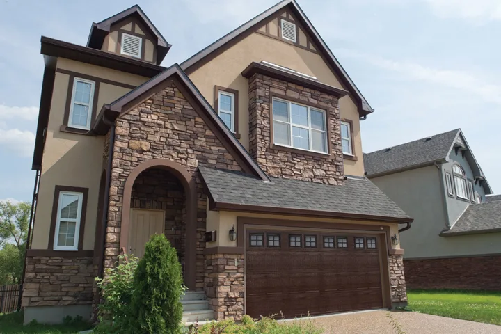 BuildMark garage door shown on a home