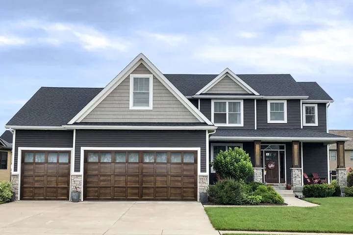 Raynor StyleView garage door shown on a home